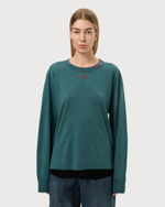 VIVIENNE WESTWOOD RED LABEL ЛОНГСЛИВ ЗЕЛЕНЫЙ С ВЫШИВКОЙ В ВИДЕ ЛОГОТИПА БРЕНДА
