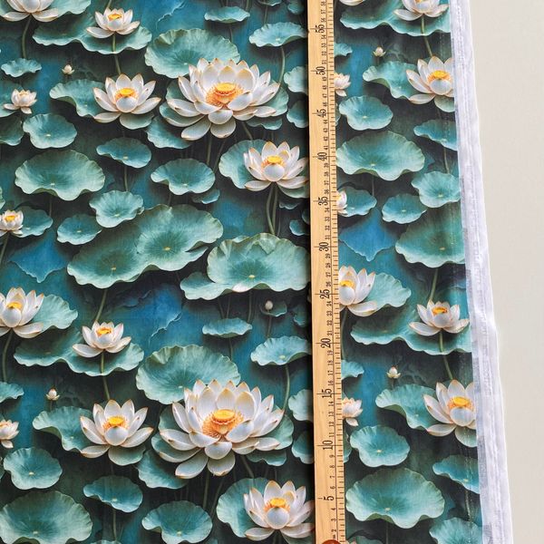 ЛОТОСЫ, 100% хлопок, Handmade Fabrics 5