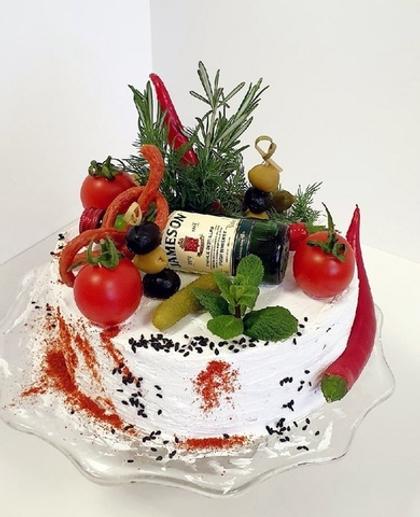 Торт-сэндвич с курицей и перцем (арт 4040)