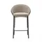 Полубарный стул Eamy светло-коричневый с отделкой орех