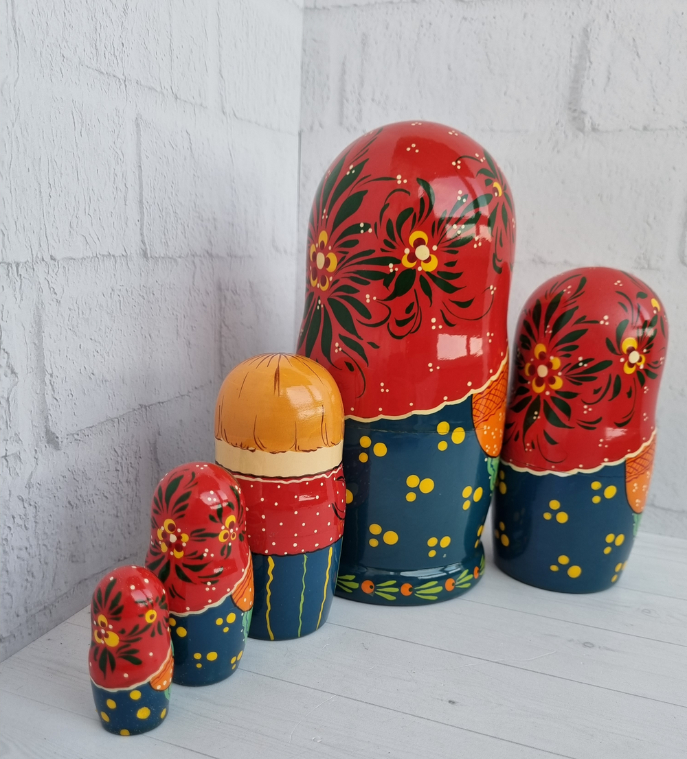 Матрешка "с курочкой" традиция 5мест