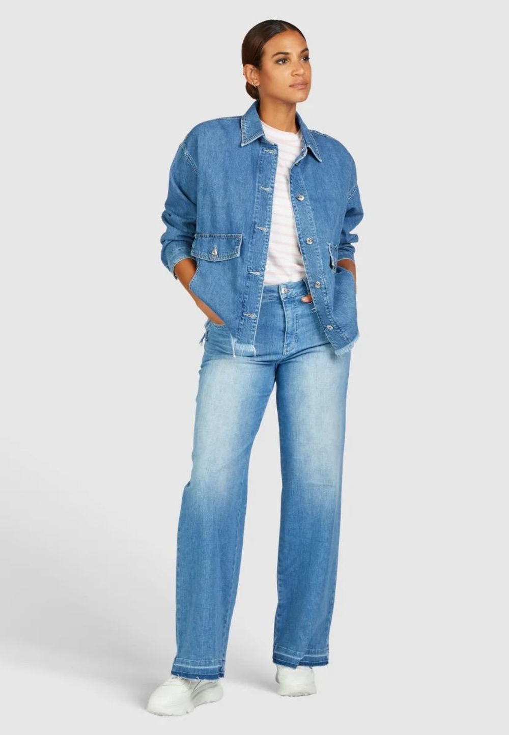 Джинсовая рубашка MARC AUREL 6188 голубой