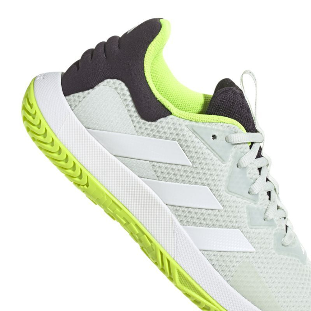 Мужские кроссовки теннисные Adidas SoleMatch Control M - crystal jade/cloud white/lucid lemon