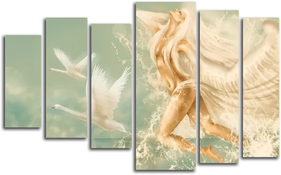 Модульная картина "Небесная дева"