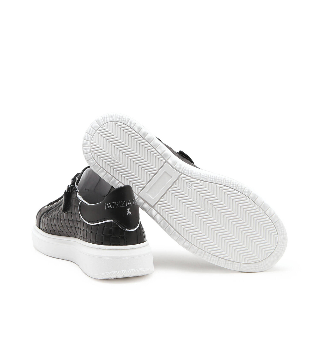 Кожаные кроссовки Patrizia Pepe - черный(PPJ103)