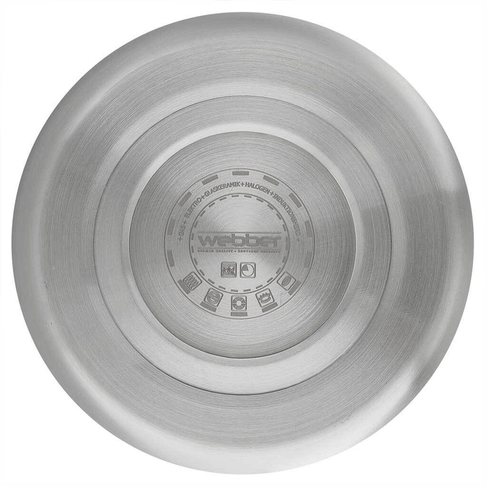 Чайник со свистком 2,5 л из нержавеющей стали, индукционное дно, сатин WEBBER BE-0601 черный мрамор