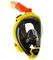 Маска полнолицевая Oceanreef ARIA QR+ для сноркелинга, с держателем камеры черный/желтый