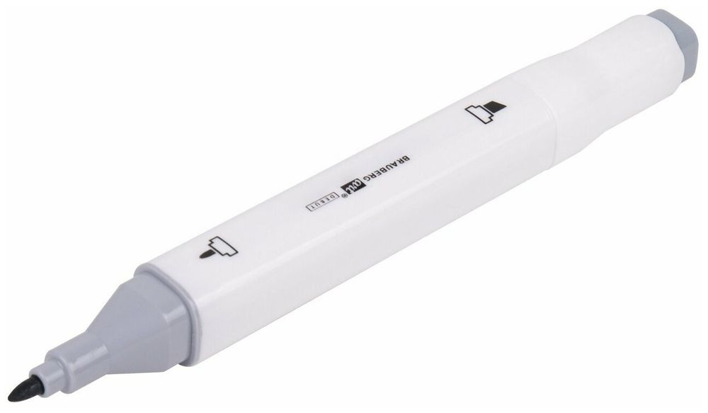 Маркеры для скетчинга двусторонние BRAUBERG ART DEBUT "WHITE", НАБОР 12 шт., телесные цвета, 152137