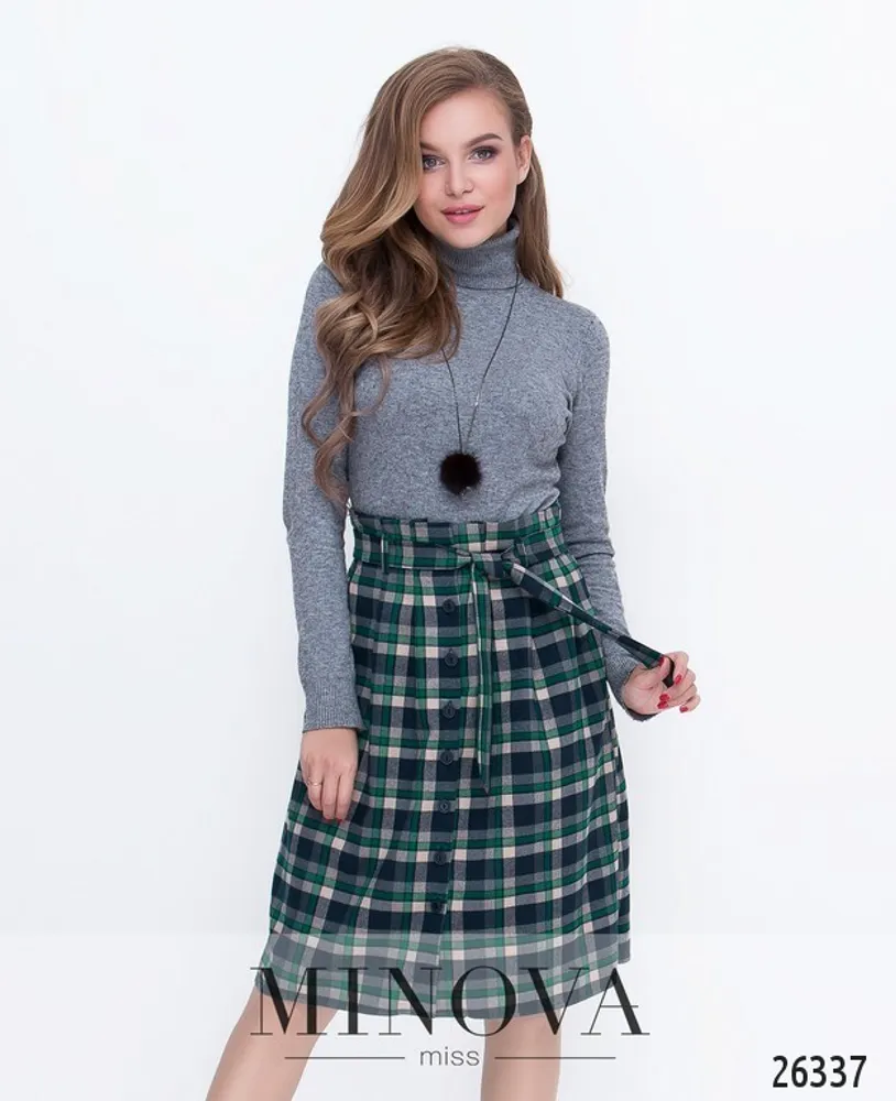 Юбка 1121-темно-зеленый Minova