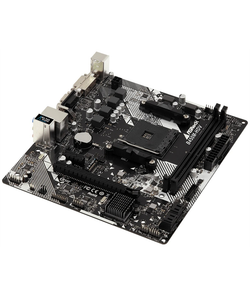 Материнская плата ASROCK B450M-HDV R4.0, AM4, B450, 2*DDR4, 4*SATA, 1*M.2, 4*USB 3.1, 2*USB 2.0, 3*PCIx16, 1*PCIx1, D-Sub+HDMI+DVI-D, mATX