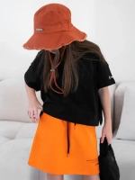 Костюм летний для девочки с юбкой