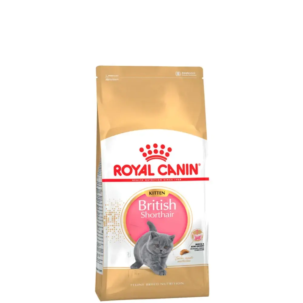 Корм Royal Canin British Shorthair Kitten для котят породы британской короткошерстной в возрасте от 4 до 12 месяцев, 400г