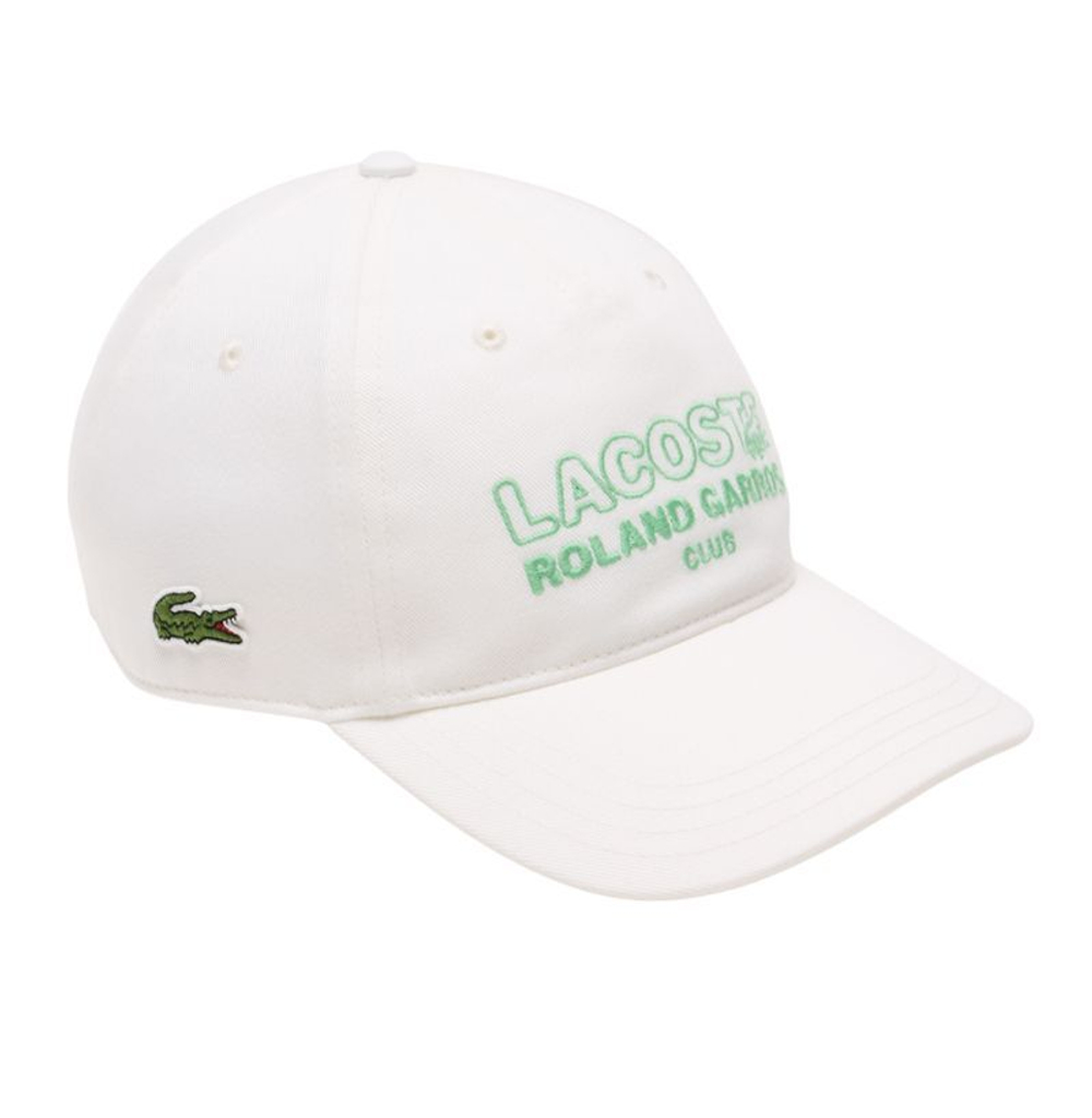 Теннисная кепка Lacoste Sport Roland Garros Club - белый