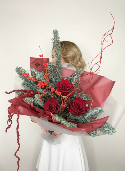 Как выбрать букет в подарок коллеге, маме и любимому человеку на Новый год Как выбрать букет в подарок коллеге, маме и любимому человеку на Новый год