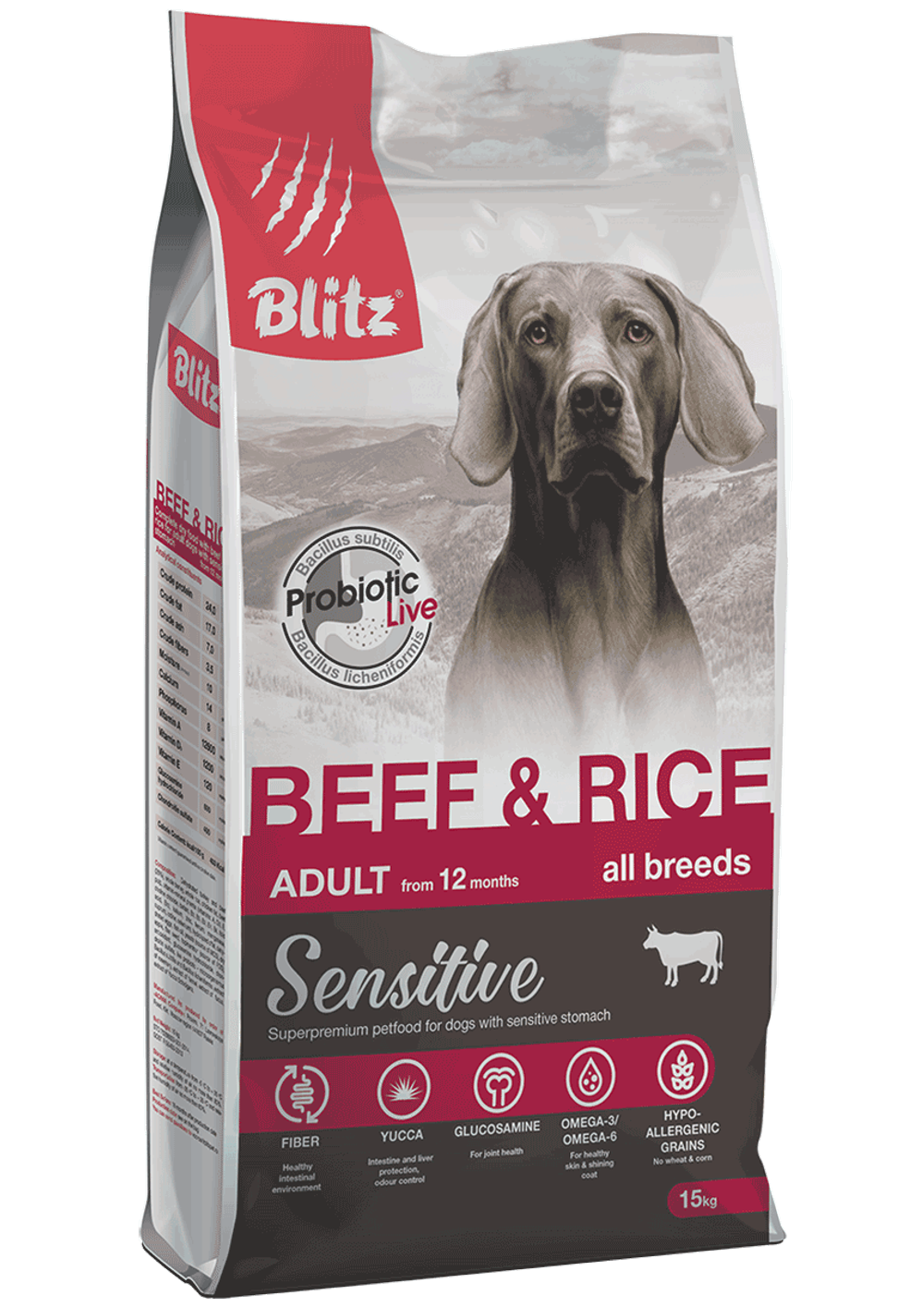 Blitz Sensitive Beef & Rice Adult Dog All Breeds