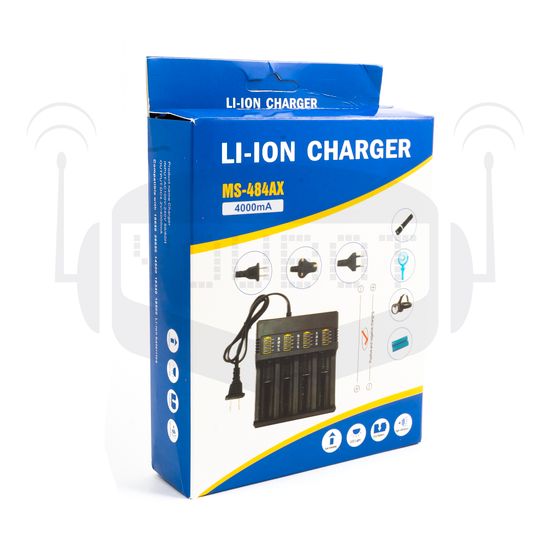 Универсальное зарядное на 4 слота 18650-26650