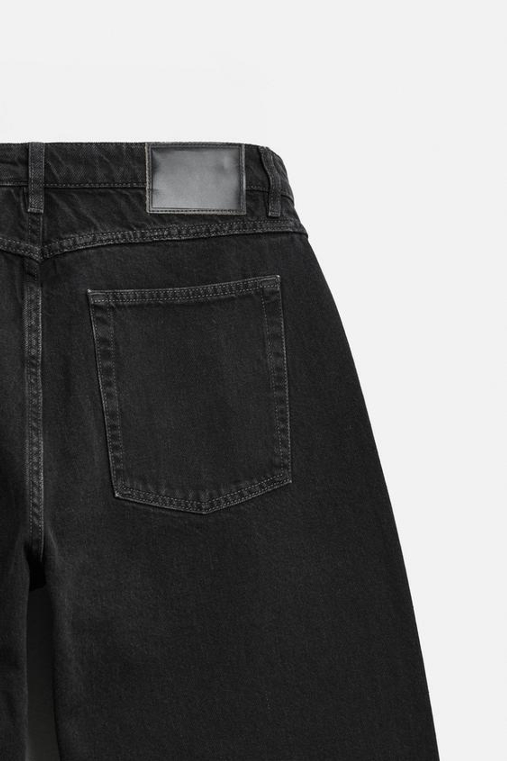 ZARA ДЖИНСЫ BAGGY FIT, ЧЕРНЫЙ