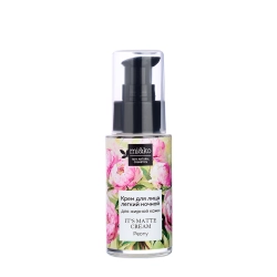 Крем легкий ночной для регулирования выработки кожного сала / It`s matte cream Peony 30 мл