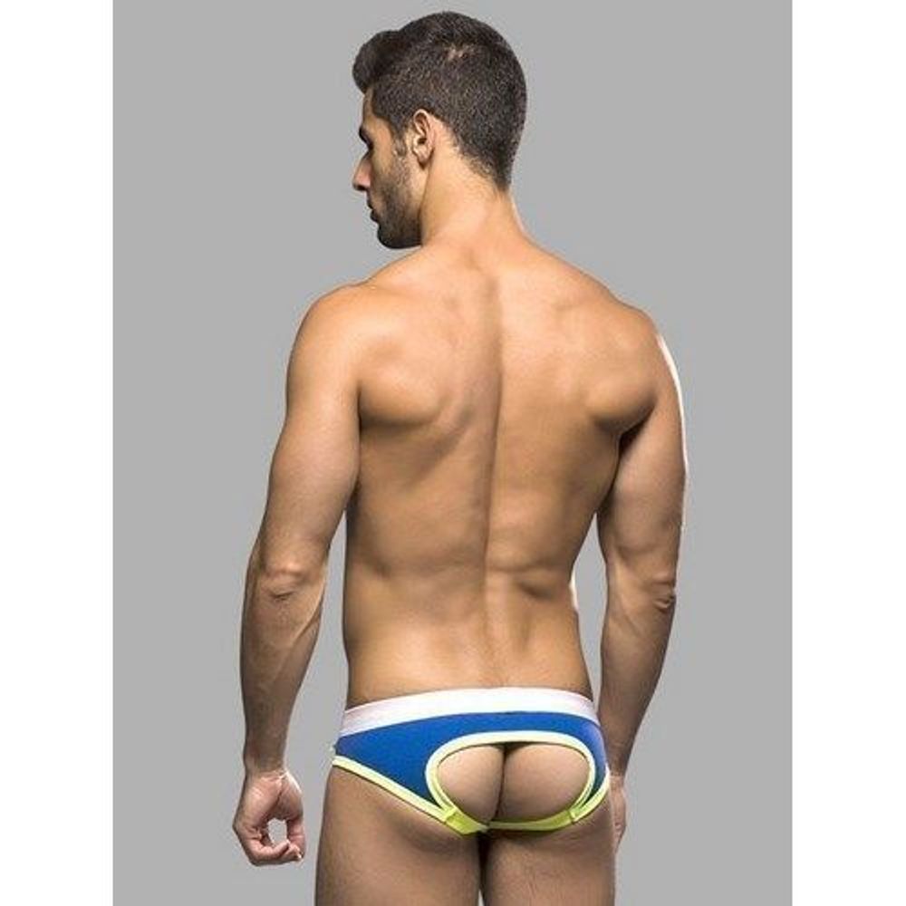 Мужские трусы джоки синие Andrew Christian Rainbow  AC9745