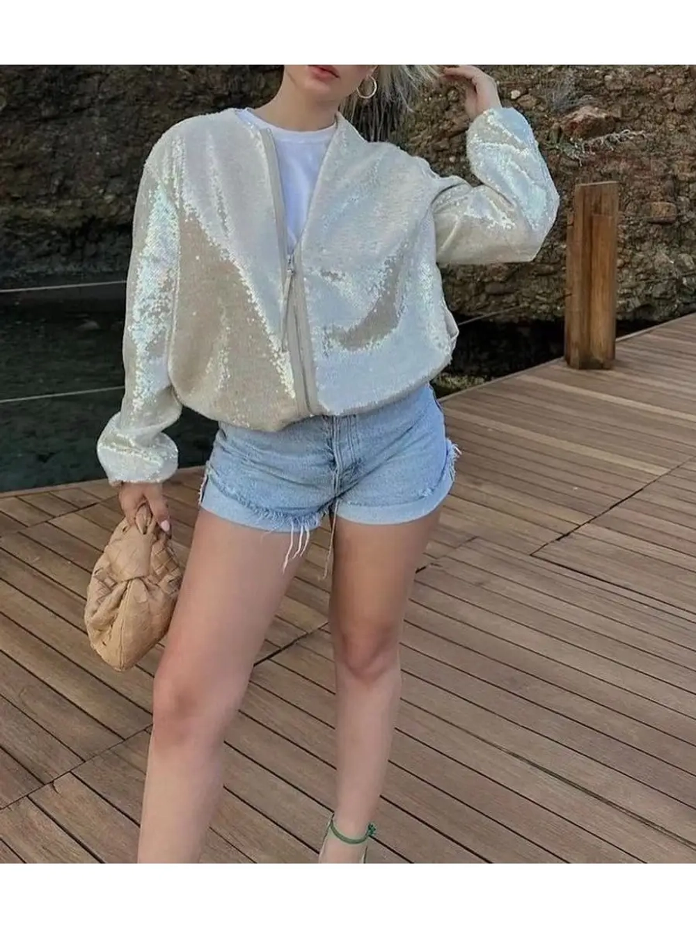 Куртка - бомбер летняя