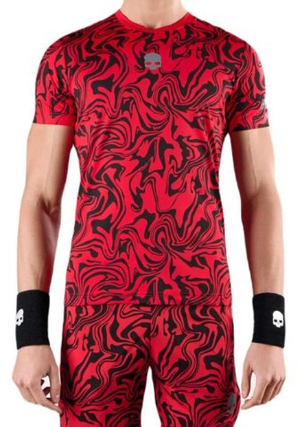 Теннисная футболка Hydrogen Chrome Tech T-Shirt - red