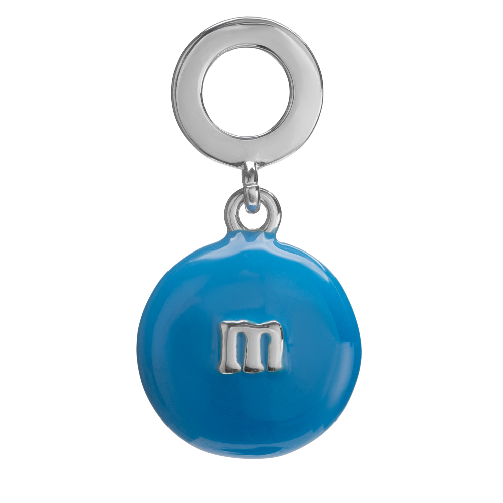 Шарм конфета M&M, silver