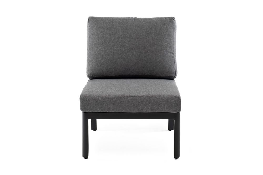 "Париж" модуль диванный алюминиевый центральный, цвет серый