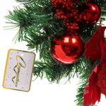 Венок хвойный «Сказочное украшение» d-30 см, ПВХ, Красный