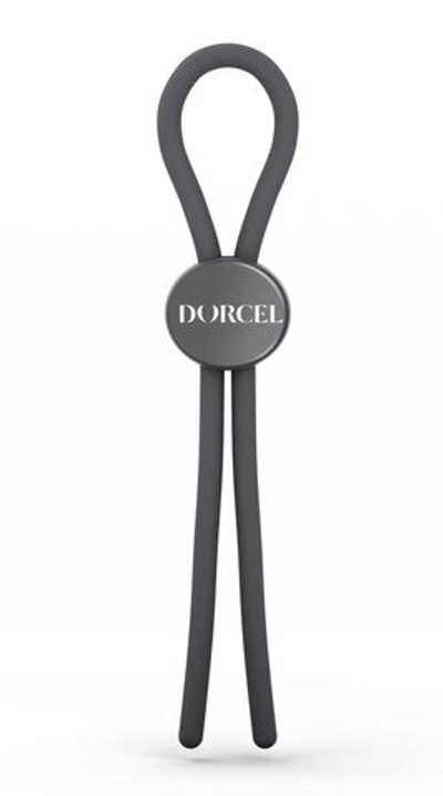 Серое эрекционное лассо на пенис Mr Dorcel (Цвет: серый)