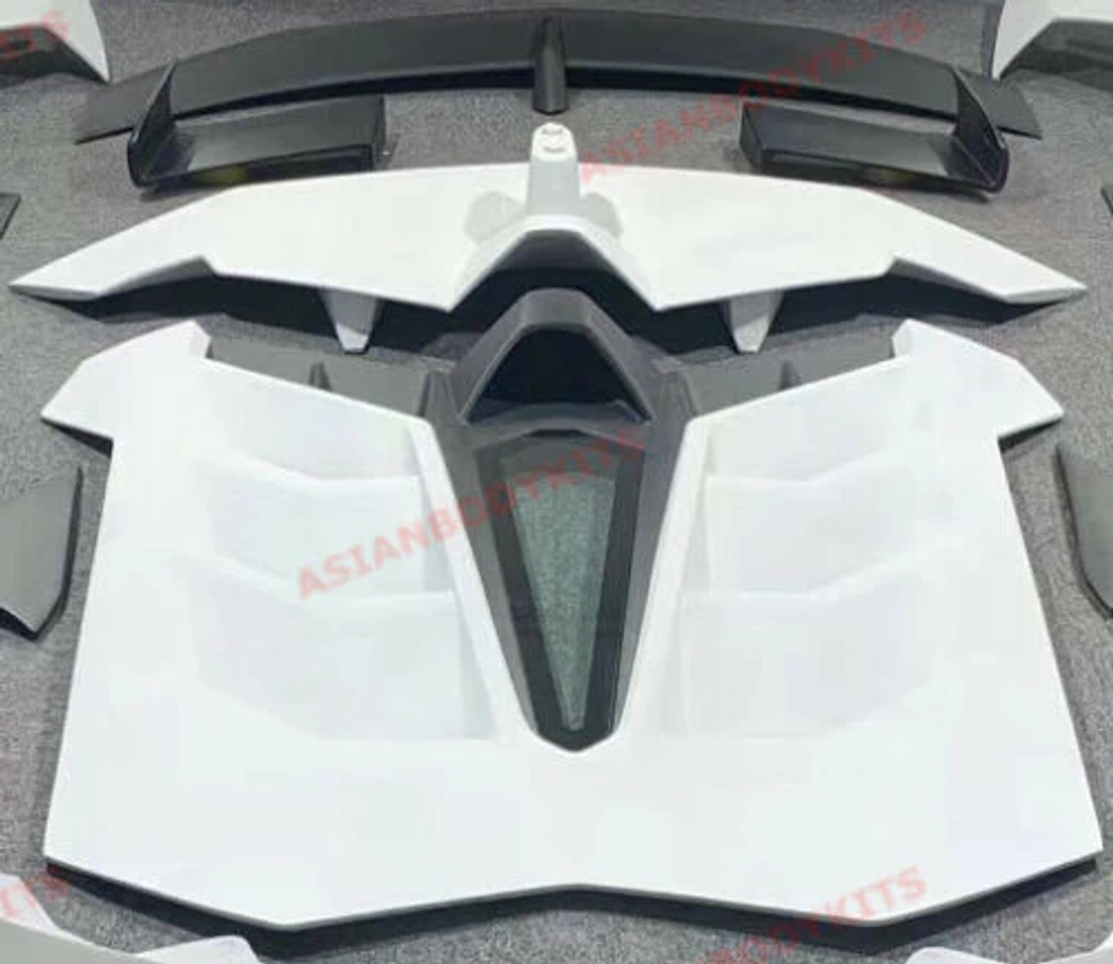 Карбоновый задний спойлер (крыло) с крышкой двигателя и крышкой основания спойлера для LAMBORGHINI AVENTADOR LP700 SVJ 2011–2015 Ламборгини