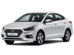 Автоковрики для Hyundai Solaris II (2017--&gt;). Комплектация без подлокотника.
