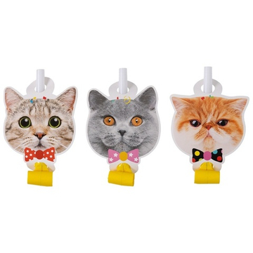 Язык-гудок «Котики» фотографичные, 6 шт