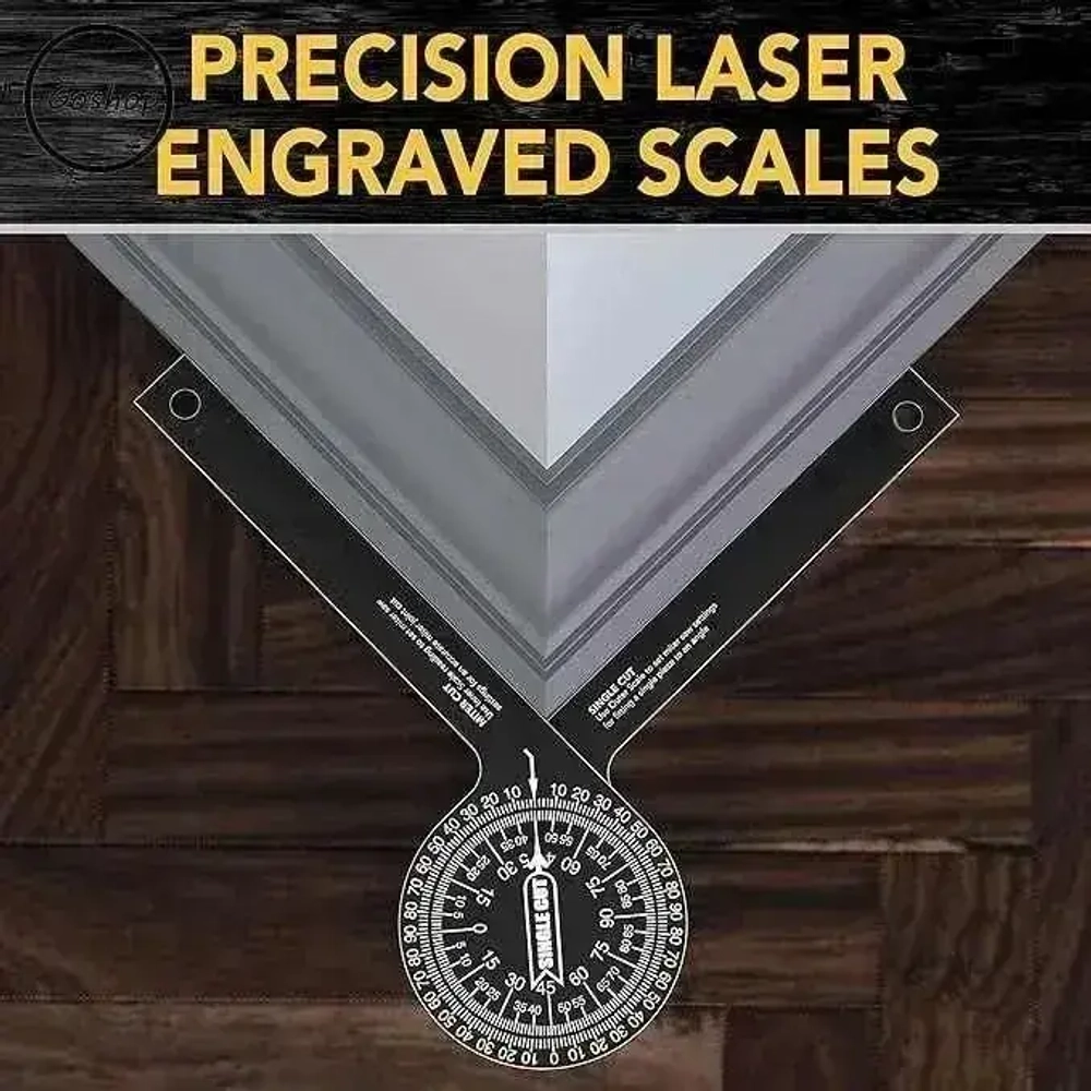 Угломер 185мм х 63мм, Алюминий