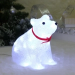 Фигура светодиодная «Северный мишутка» 25*13*22 см, 30 ламп LED, авторежим, 220V, Белый