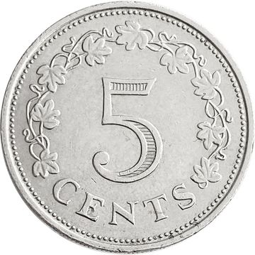 5 центов 1972 Мальта. Ритуальный алтарь в храме Хаджар-Ким