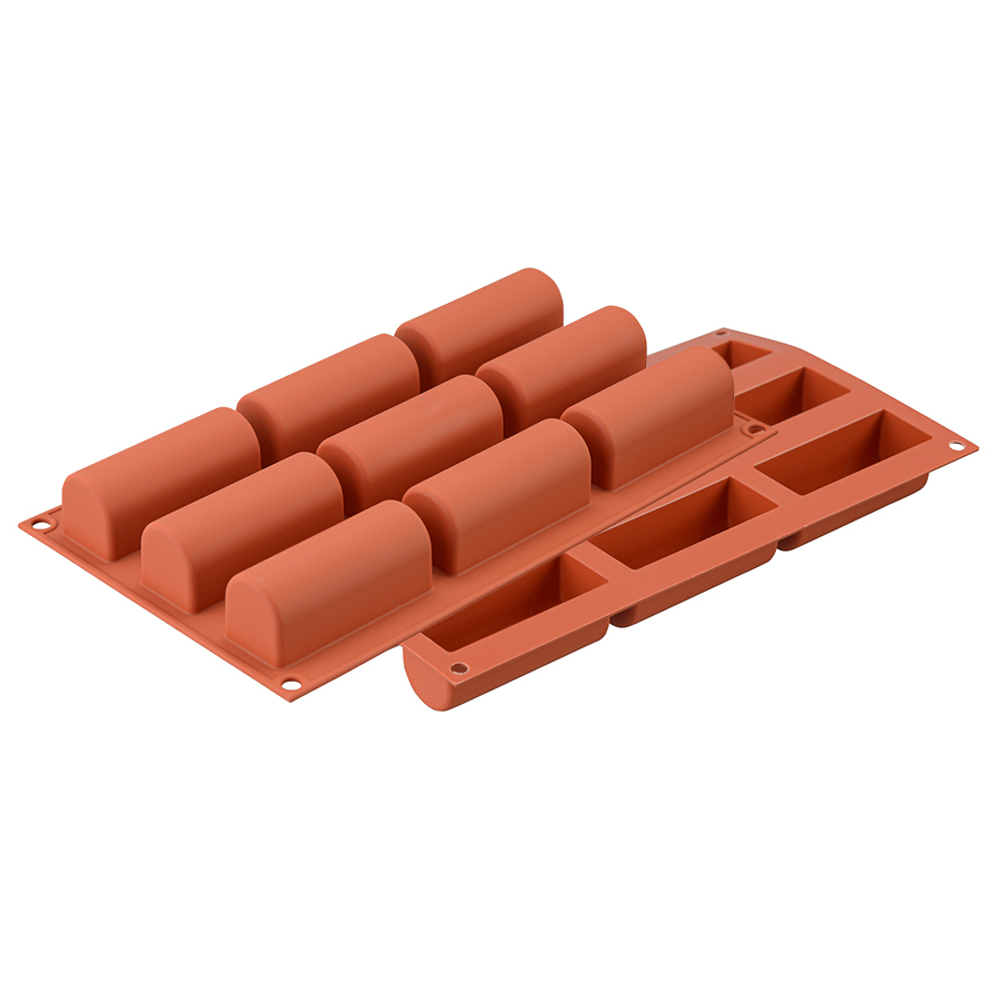 Форма силиконовая для приготовления пирожных и конфет midi buche, 17х30 см