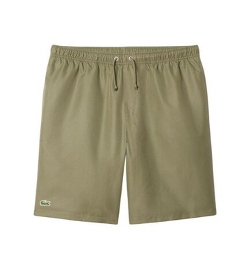 Мужские теннисные шорты Lacoste Lightweight Diamond Taffeta Sport - khaki green