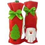 Украшение для бутылки «Мешок новогодний с бантом» 35*14 см