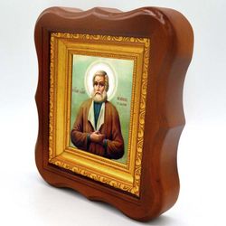 Иоанн Тульский (Котельников) блаженный чудотворец. Икона на холсте.