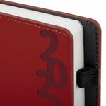 Ежедневник датированный 2023 А5 150x213 мм BRAUBERG "Up", под кожу софт-тач, бордовый, 114089