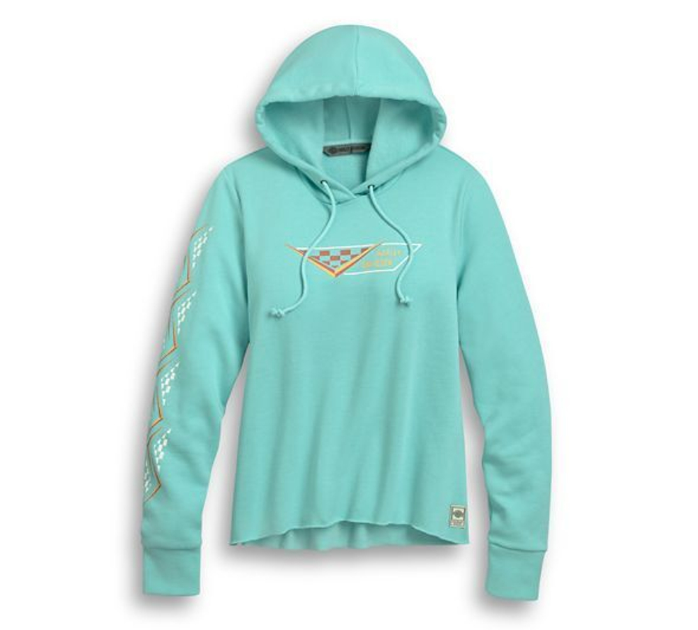 Толстовка Checkered Sleeve Pullover Hoodie Harley-Davidson