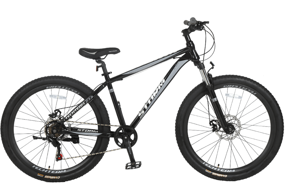 Велосипед TechTeam Storm 27,5"х17" черный 2021
