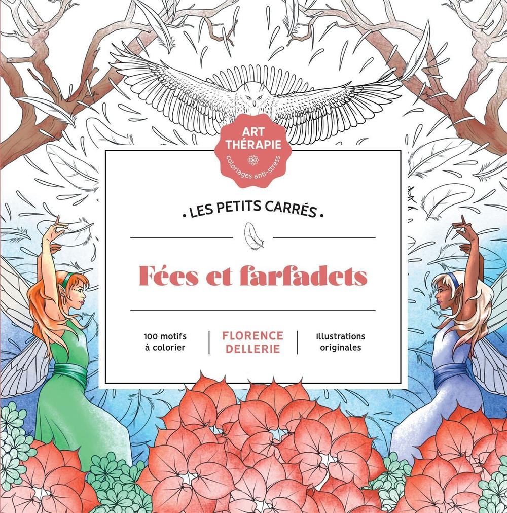 Hachette  раскраска по номерам  Fées et farfadets
