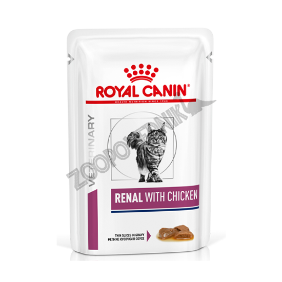 Royal Canin Renal Feline Wet в соусе с курицей Консервы для кошек с почечной недостаточностью (пауч) 85г х 12шт