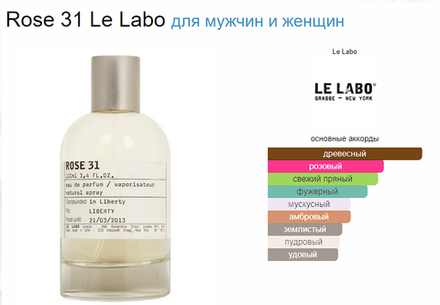 Le Labo Rose 31 100ml (duty free парфюмерия)