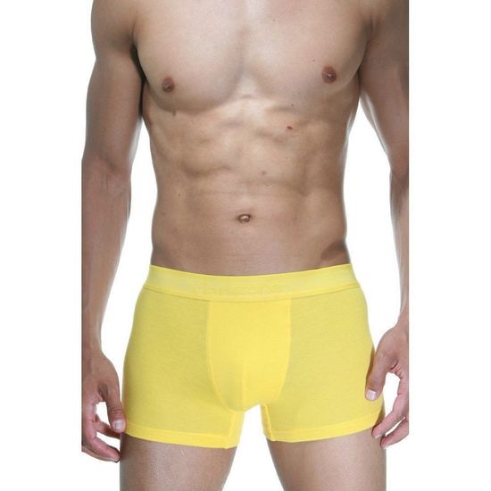 Трусы мужские боксеры 3в1 (желтые с принтом, черные, желтые)  DARKZONE DZN9039