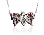 Колье с турмалином-бабочкой массой 5.5 ct и бриллиантами