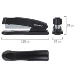 Степлер №24, Brauberg Standard+, до 30л, пластиковый корпус, полнозагрузочный, черный