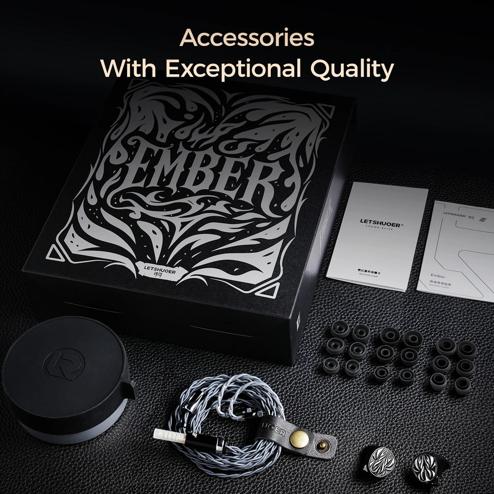 Наушники LETSHUOER Ember, планарно-магнитные, внутриканальные, 4.4 мм