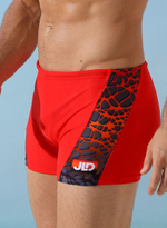 Мужские плавки-боксеры с оригинальной брендированной вставкой (Размер: L) (Цвет: серый)